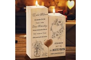 ‎PRSTENLY PRSTENLY Mama Geschenk, Kerzenständer Mit Spruch Geschenke für Den Beste Mama zum Ostern Geburtstag Muttertag, Muttertagsgeschenk Geburtstagsgeschenk für Mutter