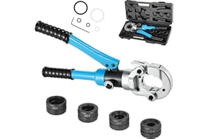 TLGREEN Alicates Prensadores Tuberías Multicapa U,prensa multicapa prensar para tubos de plástico,tubos compuestos de aluminio,multicapa prensadora alicates con cabezal giratorio de 360°,U16,U20,U25,U32 mm