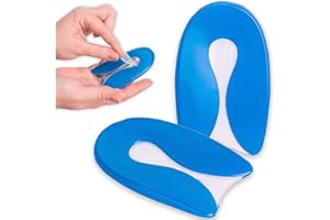 ‎SULPO SULPO Fersensporn Einlagen - Achillessehne Einlegesohlen - Fersensporn Einlagen Gel - Fersenkissen für Schuhe - Geleinlagen Ferse - Damen, Herren, Kinder - Silikon Fersenkeil, Fersenpolster Gelsohlen