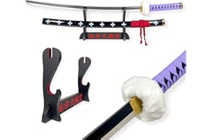 FEENOMENN One Piece - Zoro Katana Replica Lama di Legno - KIKOKU (Viola)
