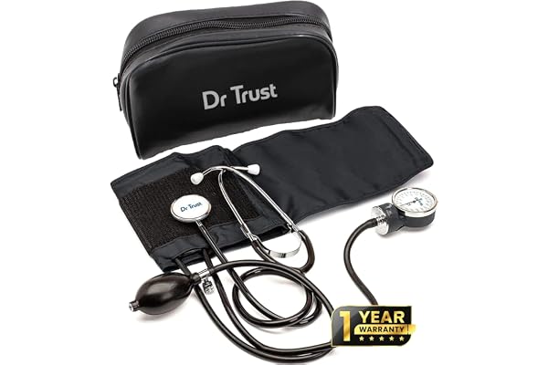 Dr Trust (USA) Sphygmomanometer Aneroid Type Manual Blood pressure monitor with stethoscope