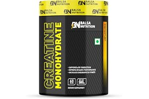 Balsa Nutrition Creatine Monohydrate Powder- 300g, 5g Per Serving (Unflavored) | Supports Muscle Strength, Workout & Performance Recovery, Produce Energy, Immune Booster | Non- GMO