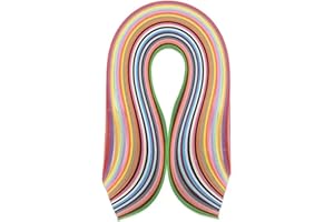 AOKTORKIT 180Pcs Quilling Paper Strips, 36 Colors Quilling Strips with Length 54cm Width 5mm for DIY Arts and Crafts