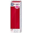 STAEDTLER 8021-26 FIMO Soft Oven-Hardening Polymer Modelling Clay - Cherry Red (1 x 454g Block)