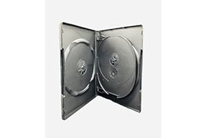 DRAGONTRADING Dragon Trading Lot de 5 boîtiers DVD pour 4 disques Noir 14 mm