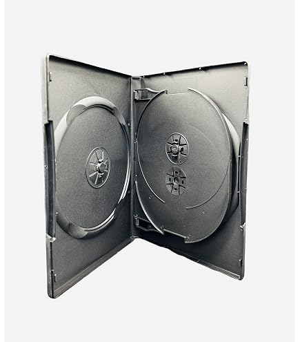 Lot De 5 Boîtiers CD/DVD/Blu-ray 3 Disques - Transparents Avec Pochette Pour Jaquette - Tranche 14mm