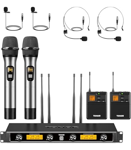 Bietrun UHF draadloze headset microfoon oplaadbare draadloze microfoon 50 m bereik 6 uur looptijd 6,35 mm jack voor versterker karaoke luidspreker PA systeem les les les fitness leraar zwart