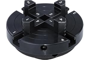 DEEFIINE 100MM Backenfutter Drechselfutte,4-Backen selbstzentrierend Spannfutter Drehfutter Drechselspannfutter für M33 Und M18 Drechselbank(K02B)