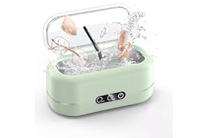 TIPTOP HOME Ultraschallreinigungsgerät, 48000Hz Ultraschallreiniger, Brillenreiniger, 350 ml Ultraschallreiniger, ausgestattet mit 2 Modi, geeignet für Schmuck, Brillen, Uhren, Ringe, Ultraschallreiniger