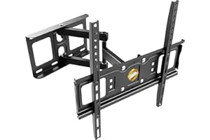 RICOO TV Wandhalterung Schwenkbar Neigbar für 30-55 Zoll - TV Halterung schwenkbar S5144 - Fernseher Wandhalterung Schwenkbar - Monitor Wandhalterung Fernseher 55 Zoll bis 50 Kg max VESA 400x400 mm