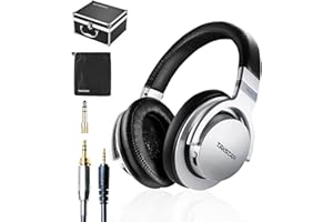 Takstar Over-Ear Wired Headphones, Professional Monitor Hifi Stereo Dynamic Studio Noise Cancelling Headsets, 3 Bass Adjustment, 10Hz-20kHz Frequency Response for Music Studio Recording Monitoring