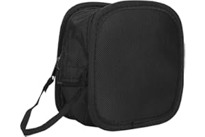 Bindpo Filtertasche, tragbare Filtertasche mit 9 Steckplätzen, Filterhalterungen und Linsenadapterring Nylontasche mit Schultergurt, Reißverschlussdesign für den Außenbereich