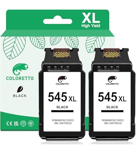 COCCINK PG-545 XL CL-546 XL Gerecycleerde inktcartridges vervanging voor Canon 545XL en 546XL 1 zwart 1 kleur compatibel met Pixma MG2540 MG2556S MG2450 MG2455 MG2550 MG2555 MG2950S MG2955 MX495