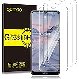 QULLOO Vetro Temperato per Nokia 2.4 / Nokia G10 / Nokia G21/ Nokia G1 [3 Pezzi], Pellicola Protettiva Alta Definizione Anti 
