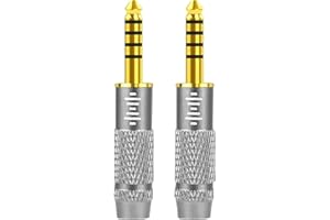 Geekria Apollo Lot de 2 adaptateurs plaqués Or équilibrés mâles 4,4 mm vers Femelle 3,5 mm et mâle 4,4 mm vers Femelle 2,5 mm Compatible avec Lecteur Audio Sony NW-ZX300A, NW-WM1A, NW-WM1Z, TA-ZH1ES