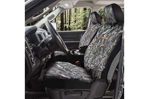 Mossy Oak Camo Seat Covers Low Back - Made with Rip-Stop Oxford Fabric, Airbag Compatible, Universial Fit Most Bucket Seats - Official Licensed Product
