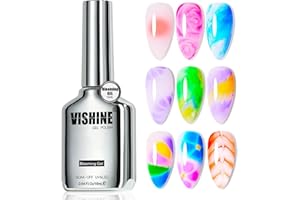 Vishine 16ml Vernis à Ongles Semi-permanent Blooming Gel, Bloomin GEL Vernis Gel Soak Off UV LED pour Nail Art Manicure 006