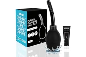 MAGGUTA Enema Bulbo 310ml, Lavativas Anales Ducha Vaginal de Silicona para Limpieza de Colon en Hombres y Mujeres