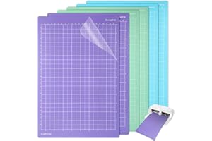 GOODENGFULL 6 Stück Schneidematte für Cricut Joy Xtra,Schneidmatte,Cutting Mat,Selbstklebende Schneidematten für Handarbeit, Rutschfeste Matten für Cricut Beschläge (2 Geringe, 2 Mittlere, 2 Hohe Haftung)