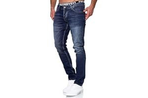 MERISH Jeans Herren Slim Fit Stretch Jeanshose Designer Hose Denim 9148-2100