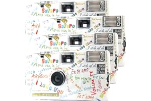 GENERISCH Lot de 4 appareils photo jetables 1A PHOTO PORST I mog di Weiss pour 27 photos, flash, lot de 4