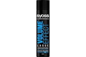 SAINT ALGUE Syoss - Spray Laque Coiffant Volume Effect - Volume maximum dès la racine - Anti cheveux plats - Fixation très forte - Aérosol 400 ml, 1 Unité (Lot de 1)