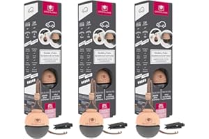 CRISTALINAS Ambientador de Coche – Absorbe los malos olores de tu vehículo con un agradable Aroma a Sándalo y Cedro (PACK 3)