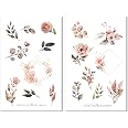 Tropische Blumen-Sticker Set – Handgefertigte Planersticker Im Watercolor-Look