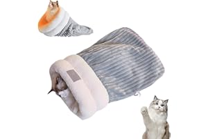 DAZZTIME Katzenschlafsack,Cat Winter Sleeping Bag,Cat Sleeping Bag,Katzensack,Katzenbett,Winterschlafsack Für Katzen,Katzen kuschelhöhle,for Indoor Cats and Small Dogs
