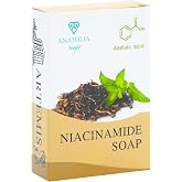 Anatolia Soap 1978 Niacinamide Soap, Azelaic Acid Skin Brightening Blackhead Pore Tea Tree Anti Acne 1 Piece.
