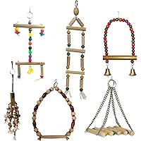 Jainsons Pet Products Bird Swing Toys, Birds Chew Toys with Hanging Bird Cage Toys for Small Parakeets, Cockatiels…