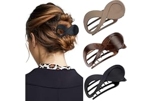 MiDoDo 3 Stücke Große Haarklammer Haarspange für Frauen Rutschfest Große Haarklammern Krallenclips Matt Haarspangen für Frauen Mädchen, Matt (3756)