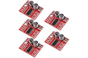 DORHEA Lot de 5 modules de pilote moteur DC L298N 1,5 A 2 voies MX1508 DC PWM double H Pont