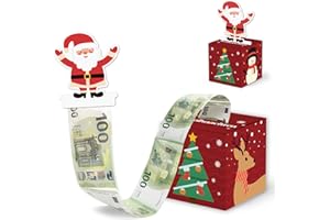 LUCKEEY Geldgeschenk Weihnachten Geldgeschenke, Geschenkideen Geldgeschenke Verpackung Weihnachten Überraschungsbox, Kreative GeschenkeWeihnachten Geschenkbox, Weihnachtsgeschenke für Frauen Männer