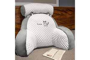 Trafagala Reading Pillow RüCkenkissen Bett RüCkenstüTzkissen Lendenkissen Sofa RüCkenkissen Polster, RüCkenkissen mit Armlehnen, Lesekissen für Bett