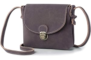 LARECHOR Small Crossbody Bag for Women with Anti Theft Lock PU Leather Women's Cross Body Bags Retro Handbags Shoulder Bag for Ladies Girls Travel Holiday Summer