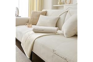 ‎KOGXSCEJ Couch Überzug,Sofa-Schutzhülle 1/2/3/4 Sitzer L Form Sofa Cover Sofa Überzug Ecksofa,2024 Neue Universelle Rutschfeste Sofa Überwurf,Solide Strukturierte Ultra Stretch Sofa Überzug für Wohnzimmer