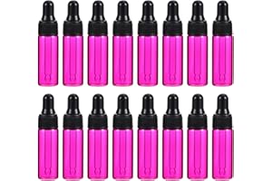 Healifty 30 Stücke 5ml Leere Ätherische Öle Flaschen mit Pipette Pipettenflasche Parfüm Glasflasche Glas Tropfflasche Kosmetik Reiseflaschen Nachfüllbare für Augentropfen Aromatherapie