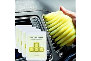 COLORCORAL Keyboard Cleaner Universal Dust Cleaning Kit Car Cleaning Gadget Electronic Dust Cleaning Slime Putty Detailing Jelly Dust Remover (4Pack)