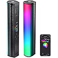 NEEWER RGB Light Wand with APP Control, Magnetic Handheld Photography Video Light Stick,2500K~8500K Dimmable CRI95+ Full Color LED Tube Bar with 2550mAh Battery, 17 Light Scenes for Vlog, TL21C
