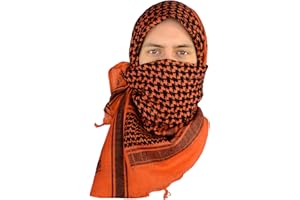Mato & Hash Military Shemagh Tactical Desert 100% Cotton Keffiyeh Scarf Wrap
