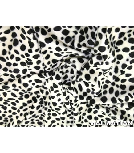 Soimoi Verde Jersey di Cotone Tessuto Faccia Dalmata Cane Tessuto Stampato 1 Metro 58 Pollici Larghi