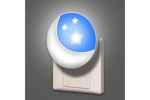 ANNMORE Lampka nocna dla dzieci, gniazdko z czujnikiem zmierzchu, lampa nocna LED, lampki nocne do spania, światło do drzemki dla dzieci, do pokoju noworodka, schodów, korytarzy