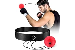 OOTO Upgraded Boxing Reflex Ball, Boxing Training Ball, Mma Speed Training Suitable for Adult/Kids Best Boxing Equipment for Training, Hand Eye Coordination and Fitness