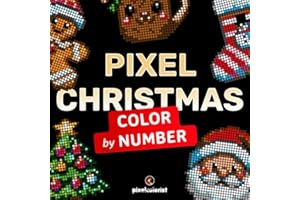 Pixel Christmas: Color By Number Coloring Book for adults relaxation