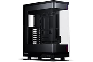 Phanteks Evolv X2, chasis de Juego Mid-Tour, Sistema de refrigeración Vertical, Marco de Cristal Templado Transparente, Panel Interior de Aluminio Cepillado con iluminación D-RGB integrada, Negro