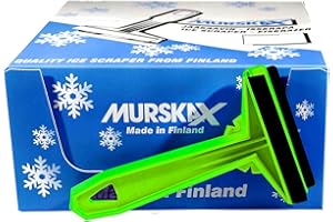 AGRITRADE AK Murska Squeegee Ice Scraper Brass Blade Original of Finland random colour of Black Yellow or Green. Indestructible Windscreen Scraper Will Scrape Pesky Frost And Ice From Windscreens, Side Windows
