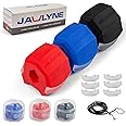 Jawlyne - Jaw Exerciser 3 Pack with 3 Strengths Jawline Toner Exerciser for Men and Women - With Necklace and Storage Containers