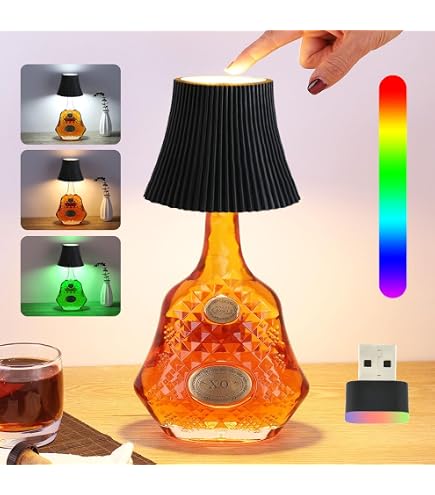 B.K.Licht 3-in-1 RGBW LED Tischlampe – Mit Akku, Touch & IP44