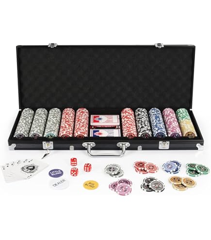 FAKE ACES - Premium 500 Poker Chip Set - Casino-Grade 14g Clay